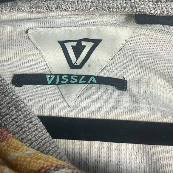 Vissla Mens Hoodie Poncho Style Sweater Pullover Long Sleeve Pockets Size Large - Picture 7 of 11